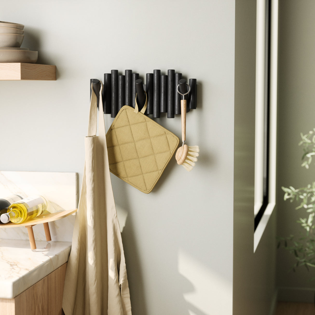 Picket Wall Hook Bundle - Black