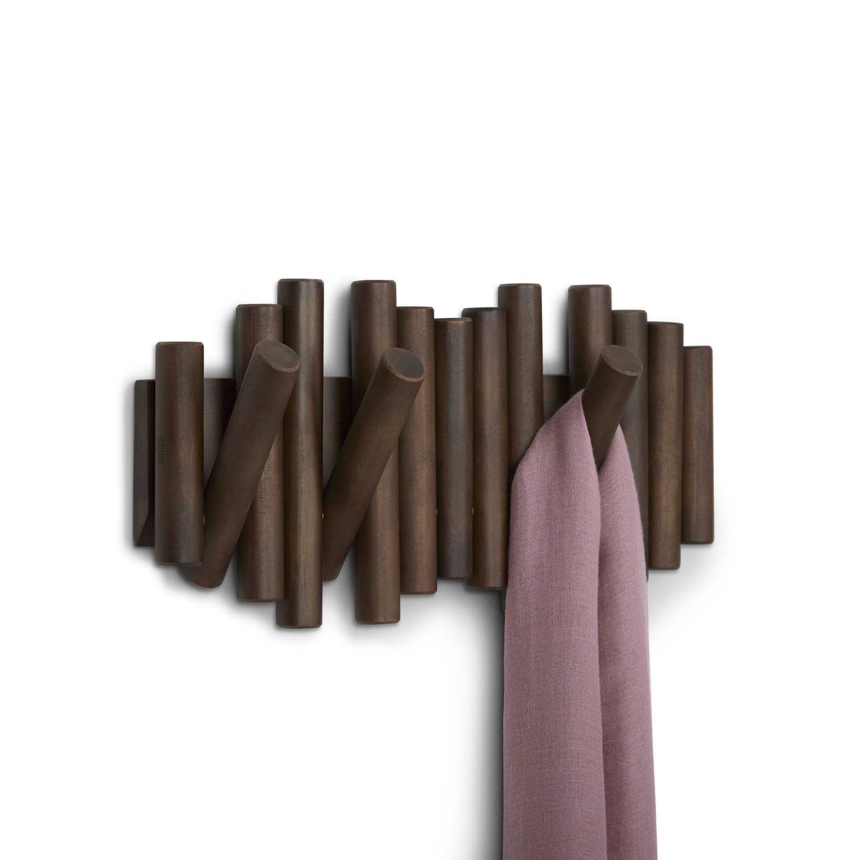 Picket Wall Hook Bundle - Aged Walnut