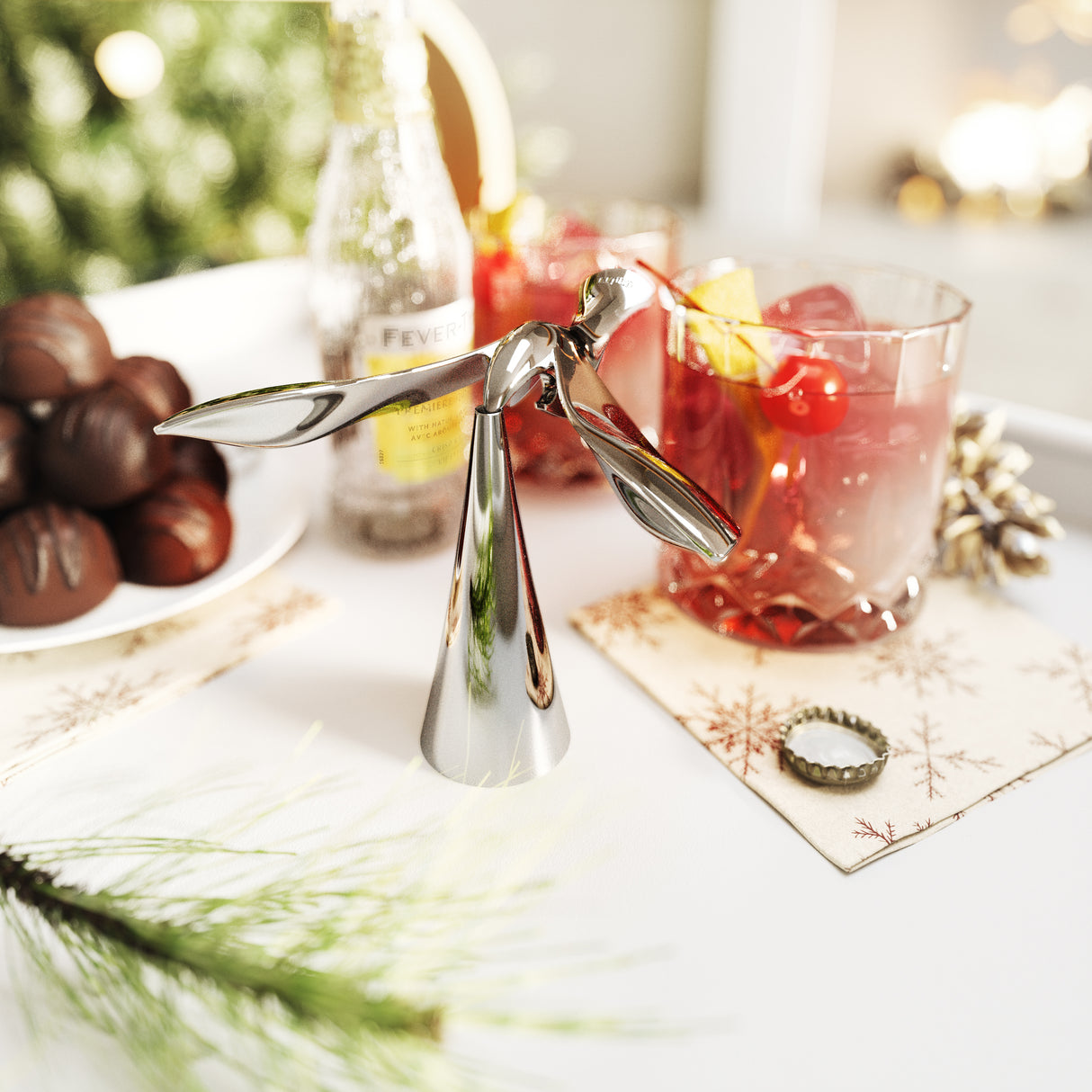 Tipsy Bottle Opener - Chrome