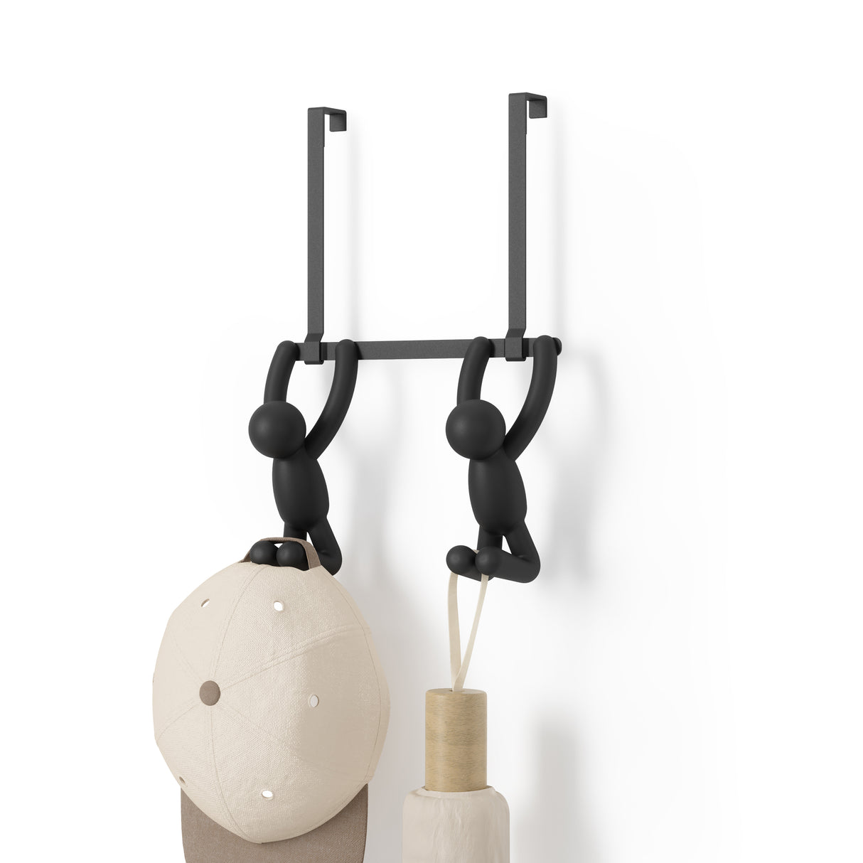 Buddy Over-The-Door Double Hook - Black