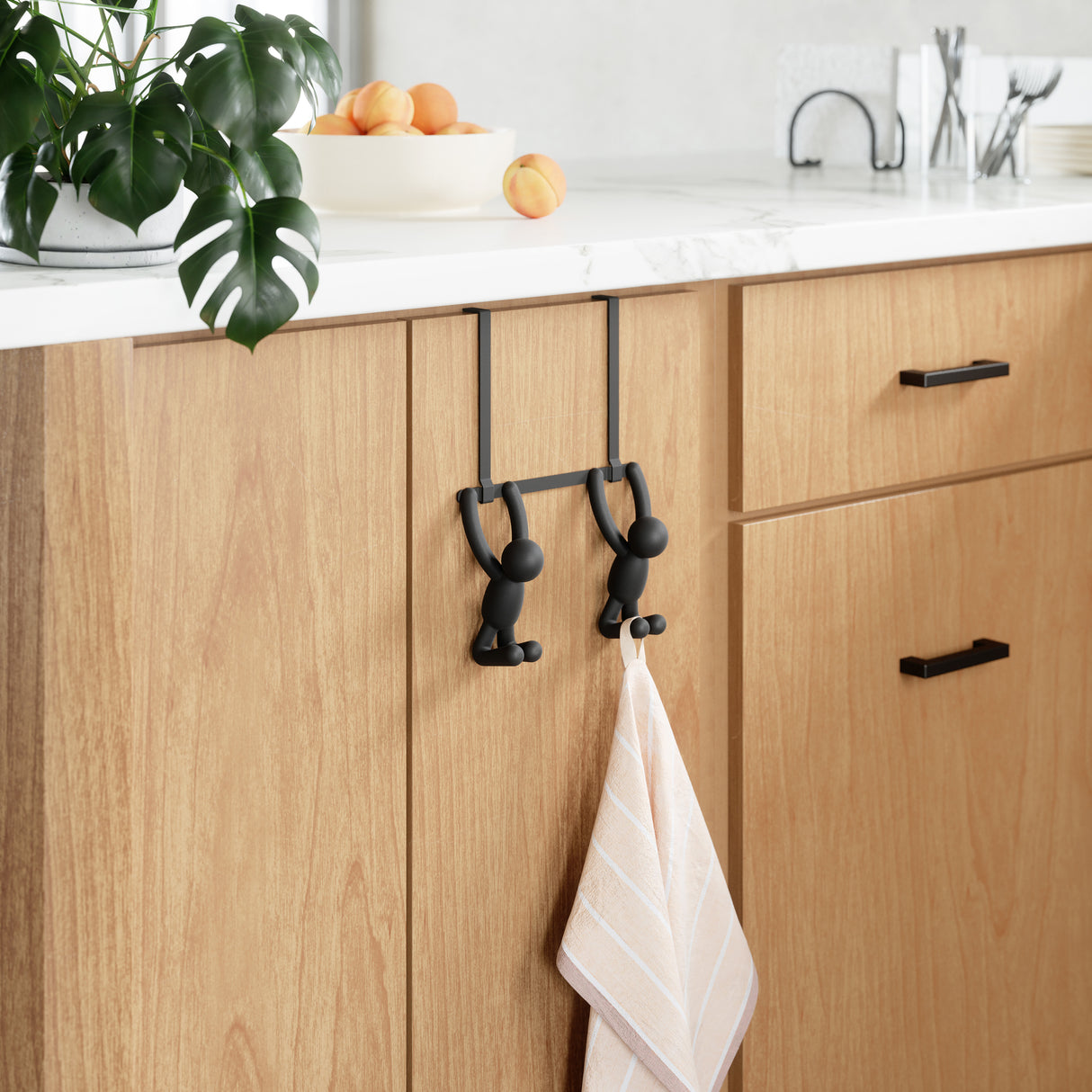 Buddy Over-The-Door Double Hook - Black