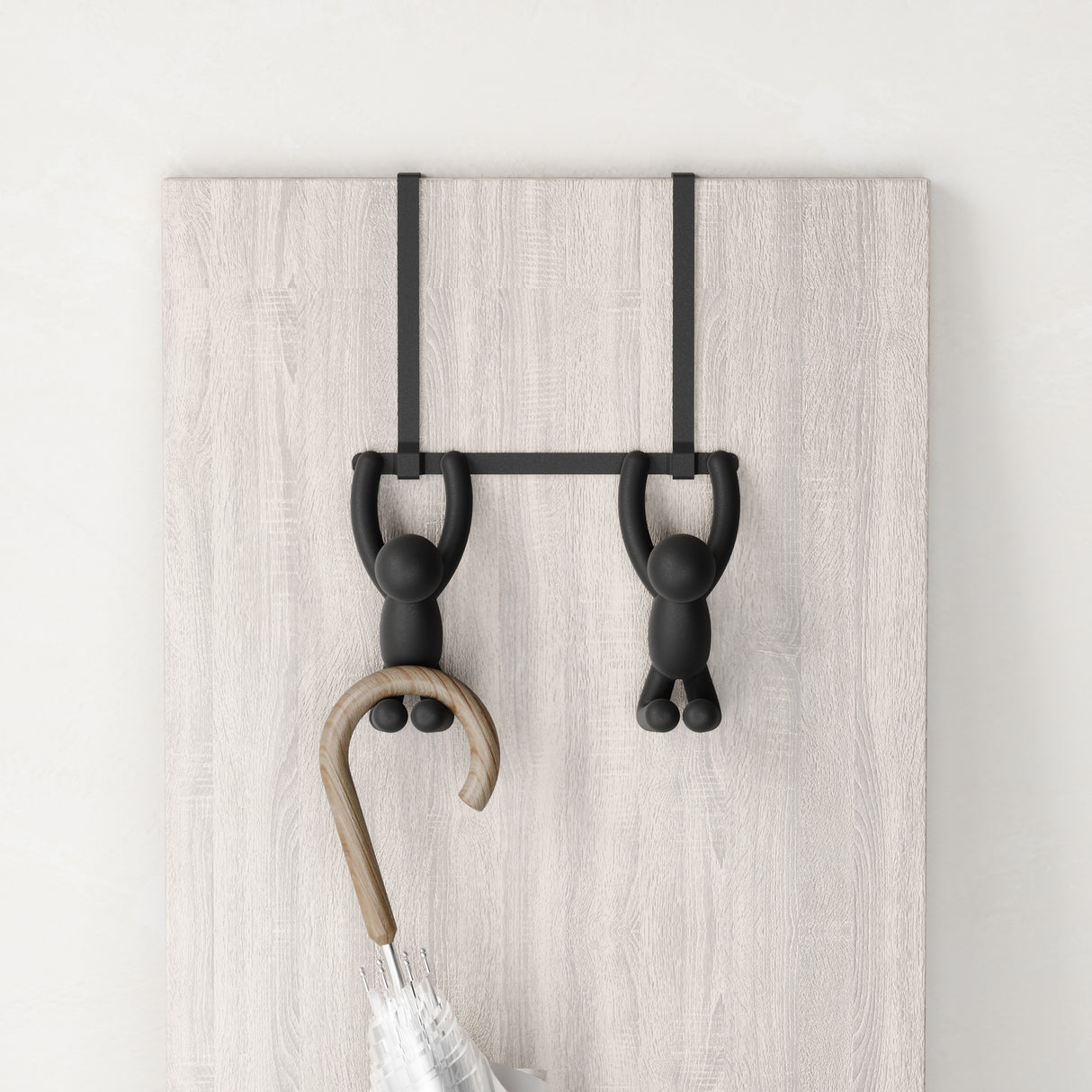 Buddy Over-The-Door Double Hook - Black
