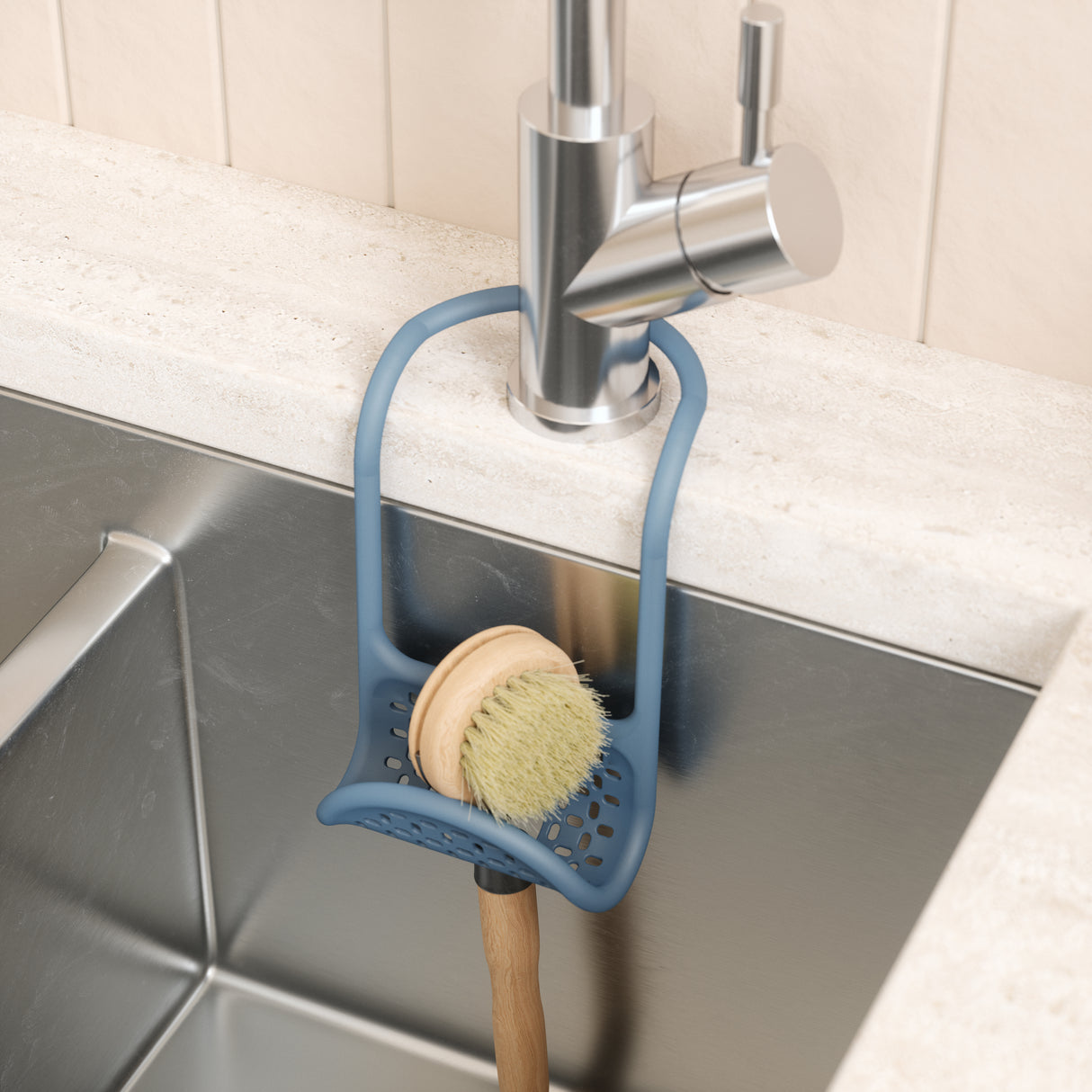 Sling Flexible Sink Caddy - Slate Blue