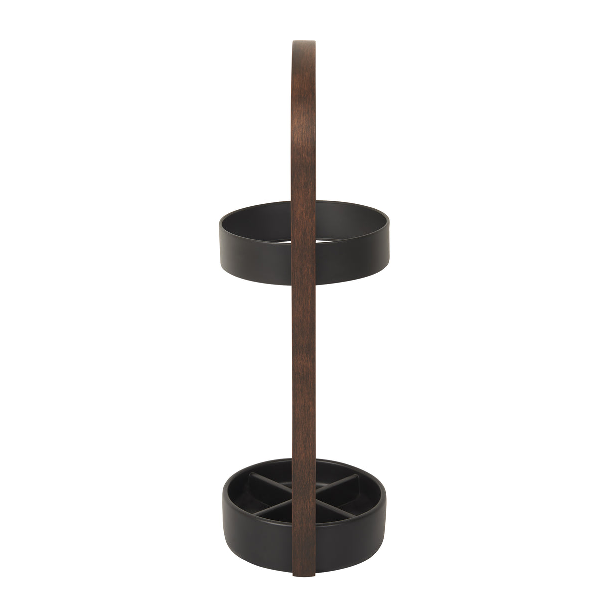 Bellwood Umbrella Stand - Black/Walnut