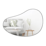 Hubba Pebble Wall Mirror - Metallic Titanium