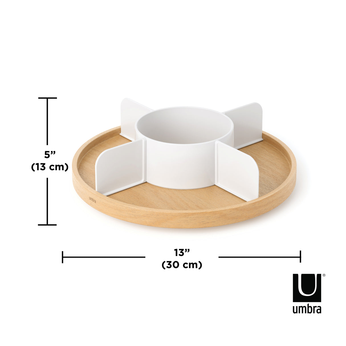 Bellwood Lazy Susan - White/Natural