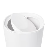 Step Bin with Lid - White