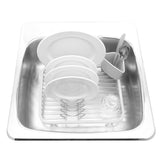 Sinkin Dish Rack - White/Nickel