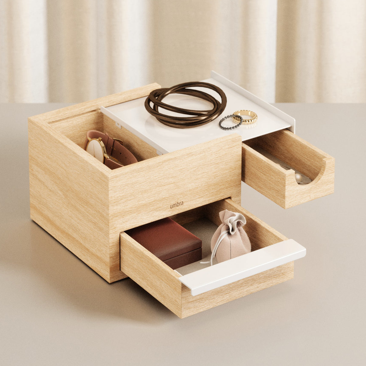 Stowit Storage Box - Mini - White/Natural