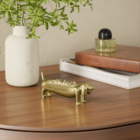 Dachsie Ring Holder - Brass