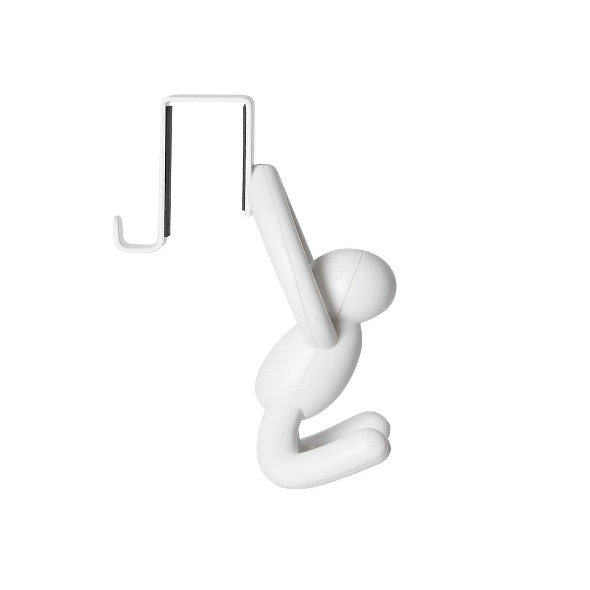 Buddy Over-The-Door Single Hook - Set of 2 - White