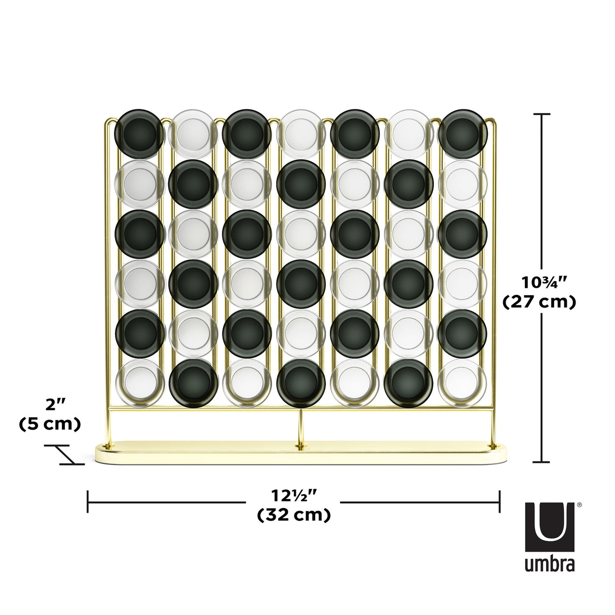 Stax Four-In-A-Row - Brass