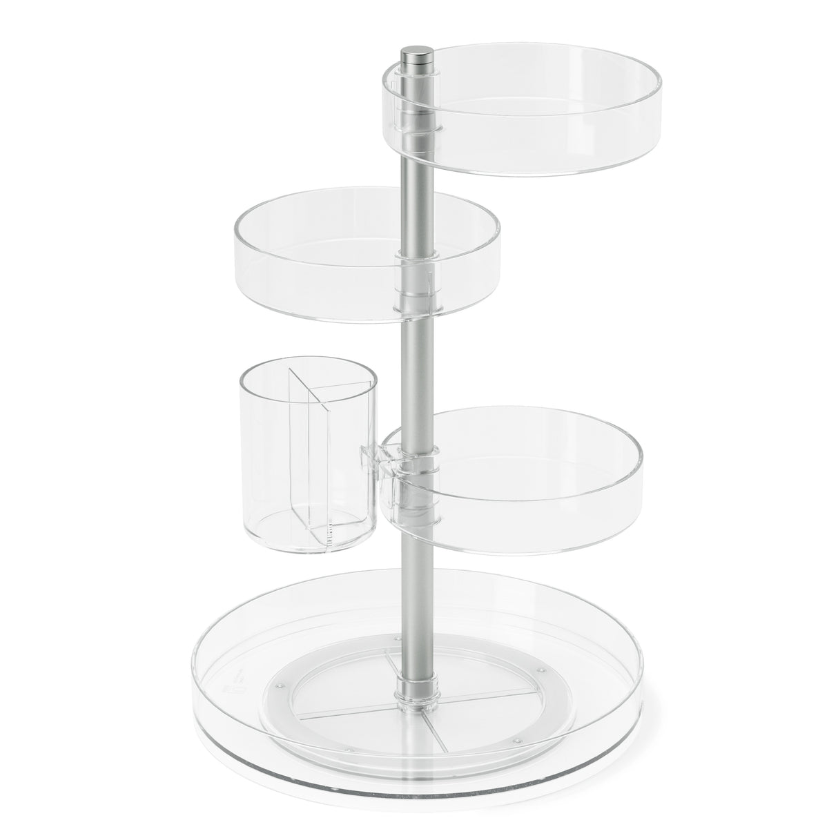 Pirouette Organiser - Clear/Nickel