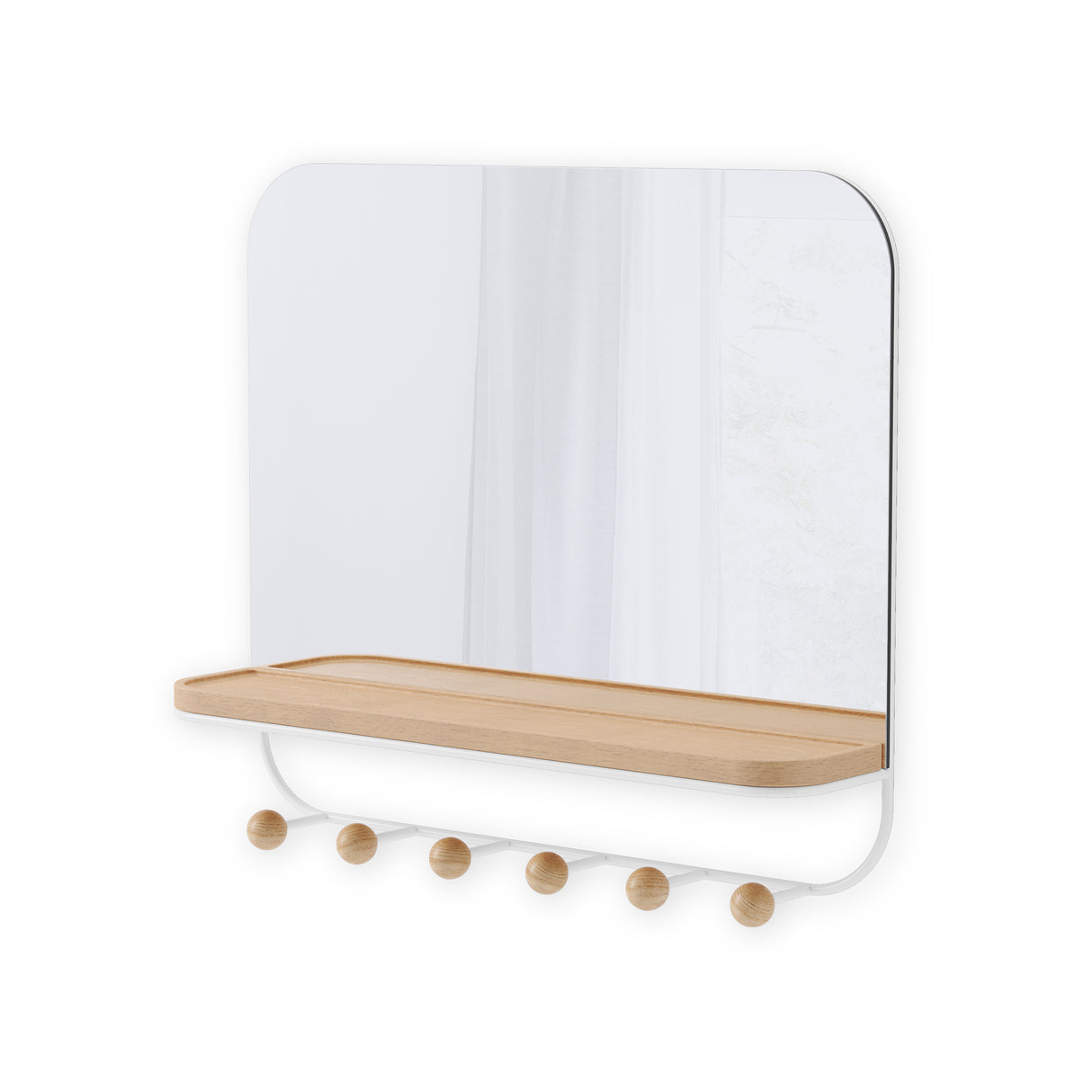 Estique Entryway Mirror - White