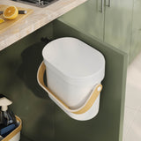 Bellwood Compost Bin - White/ Natural