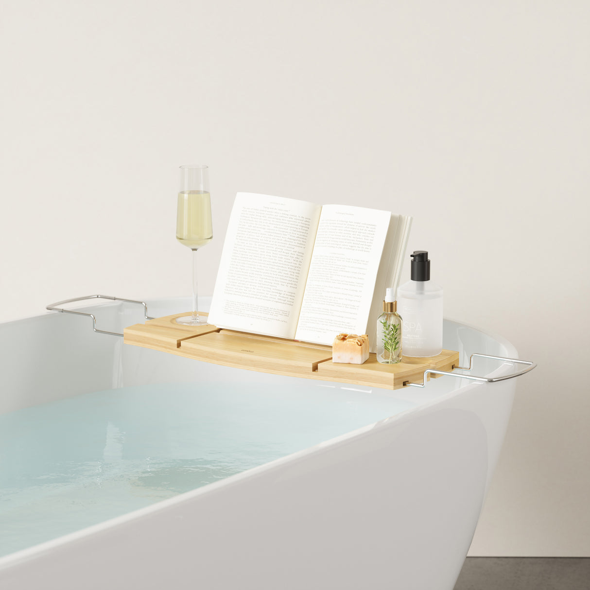 Aquala Bathtub Caddy & Tray - Natural