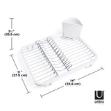 Sinkin Dish Rack - White/Nickel