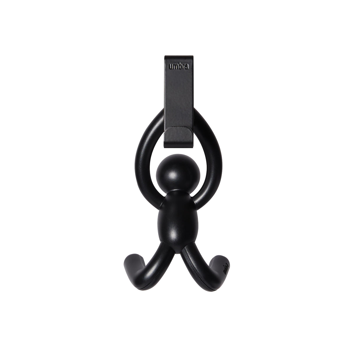 Buddy Over-The-Door Single Hook - Set of 2 - Black