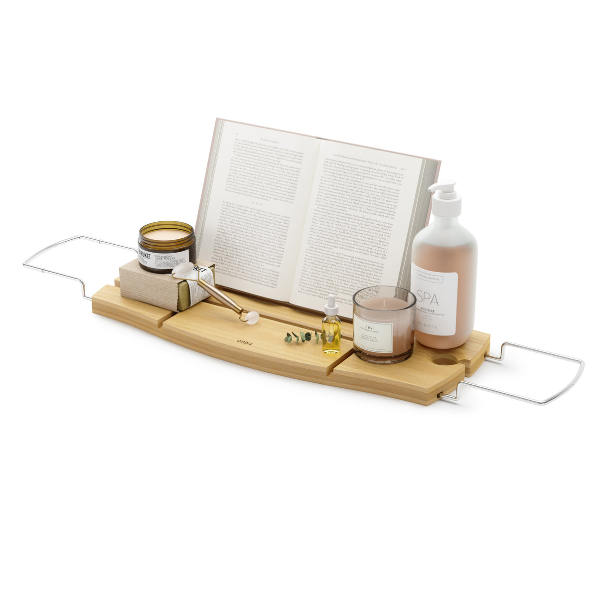 Aquala Bathtub Caddy & Tray - Natural