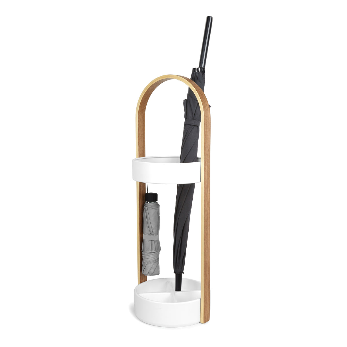 Bellwood Umbrella Stand - White/Natural