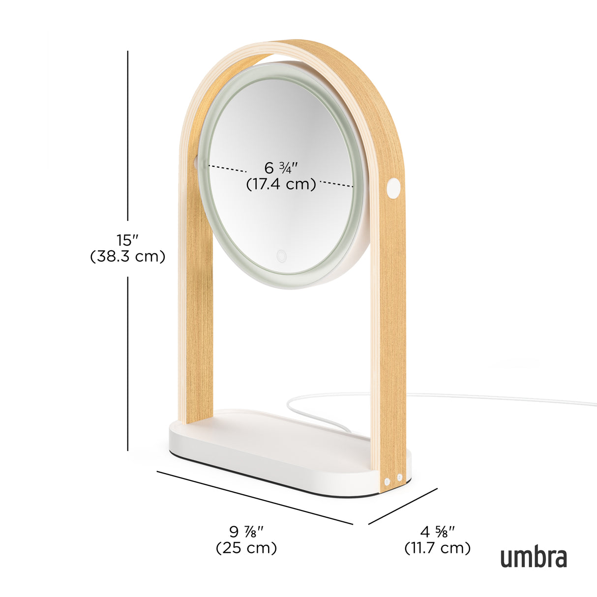 Bellwood LED Vanity Mirror - White-Natural