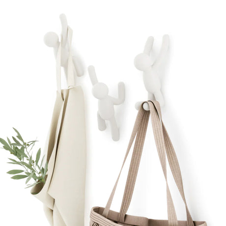 Buddy Wall Hooks Set of 3 - White
