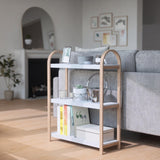 Bellwood Freestanding Shelf 3 Tier - White/Natural