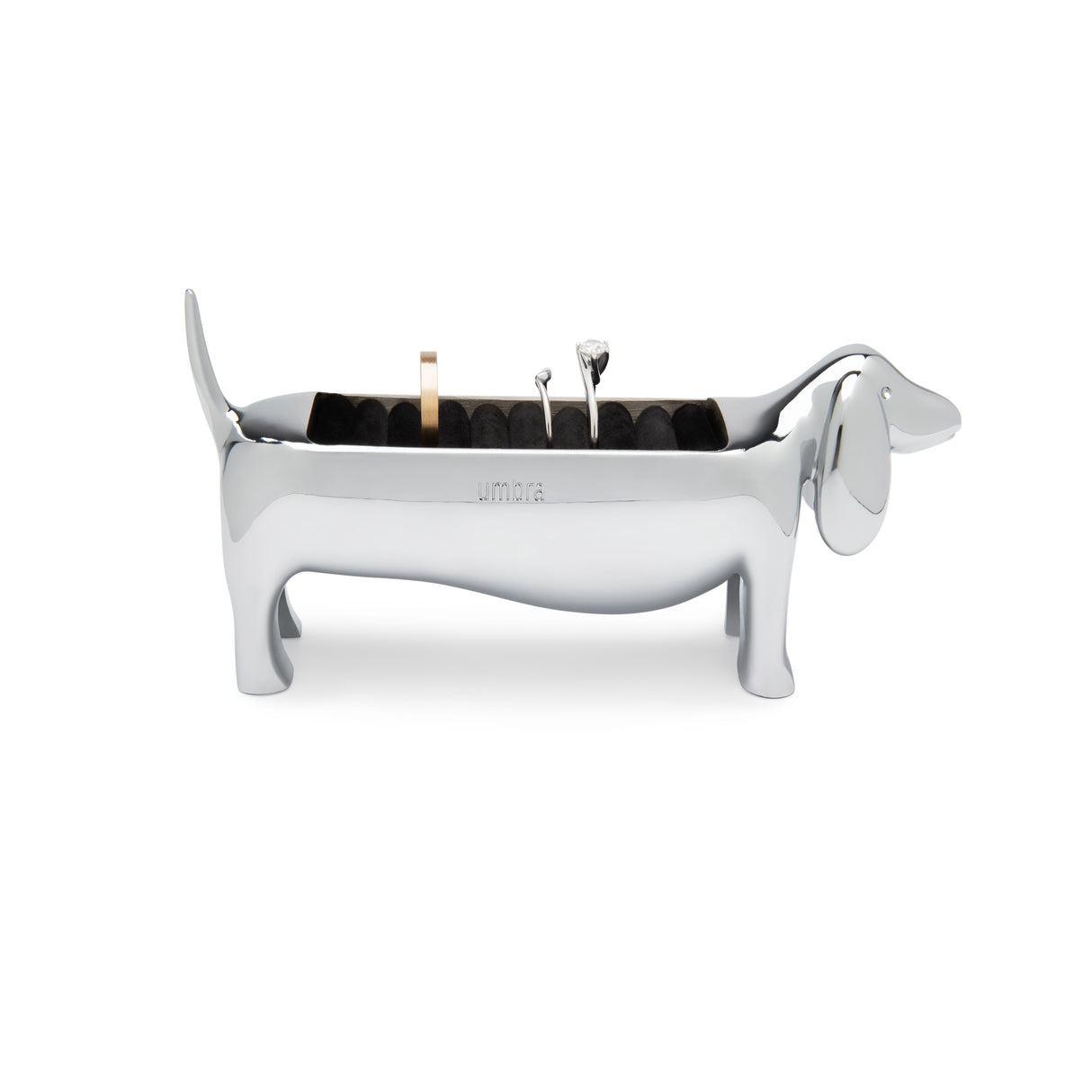 Dachsie Ring Holder - Chrome