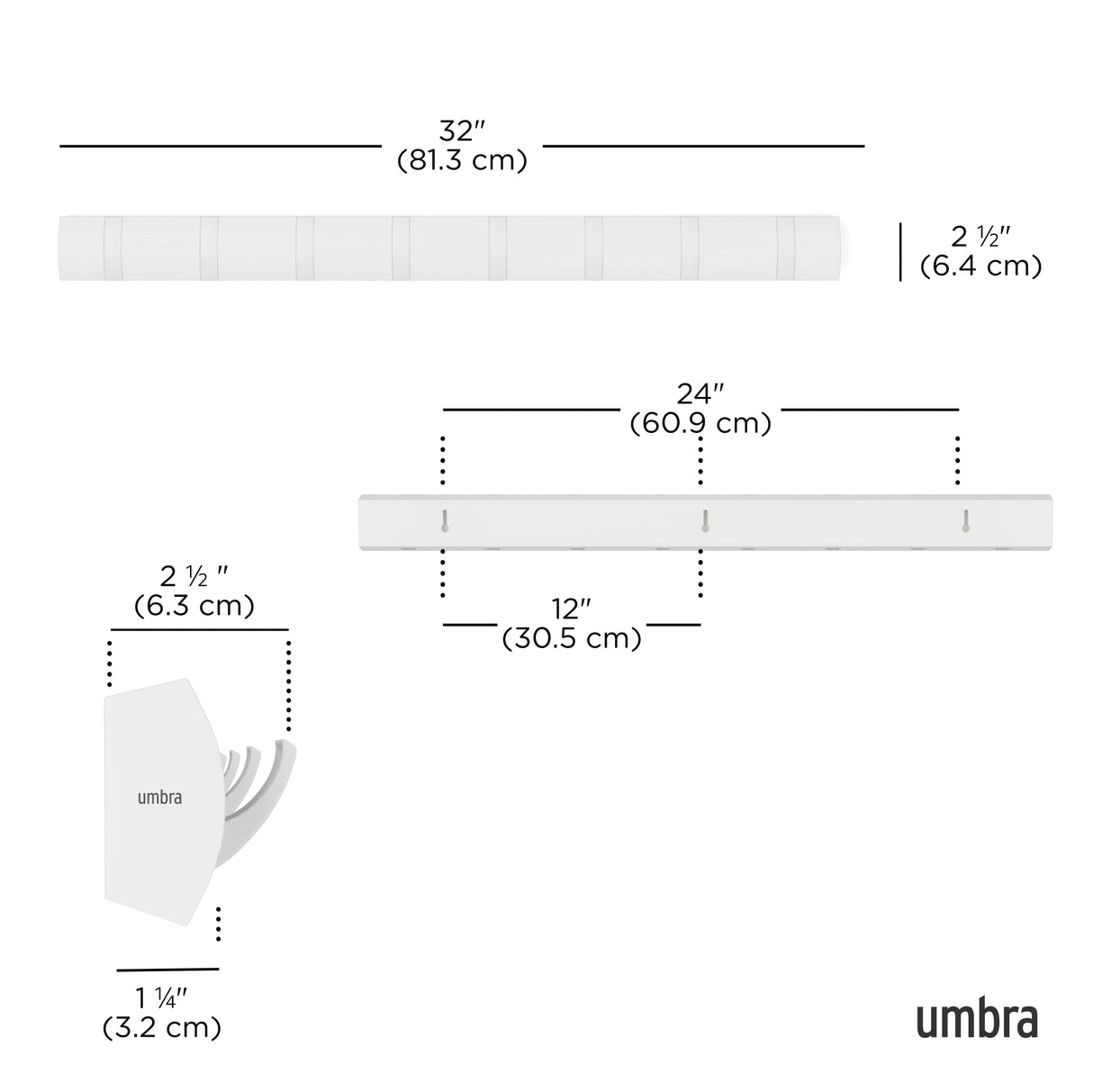 Flip 8 Hook - White