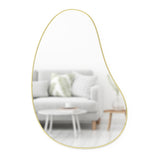 Hubba Pebble Wall Mirror - Brass