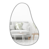 Hubba Pebble Wall Mirror - Metallic Titanium