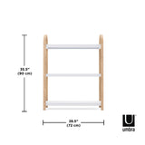 Bellwood Freestanding Shelf 3 Tier - White/Natural