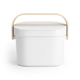 Bellwood Compost Bin - White/ Natural