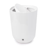 Step Bin with Lid - White