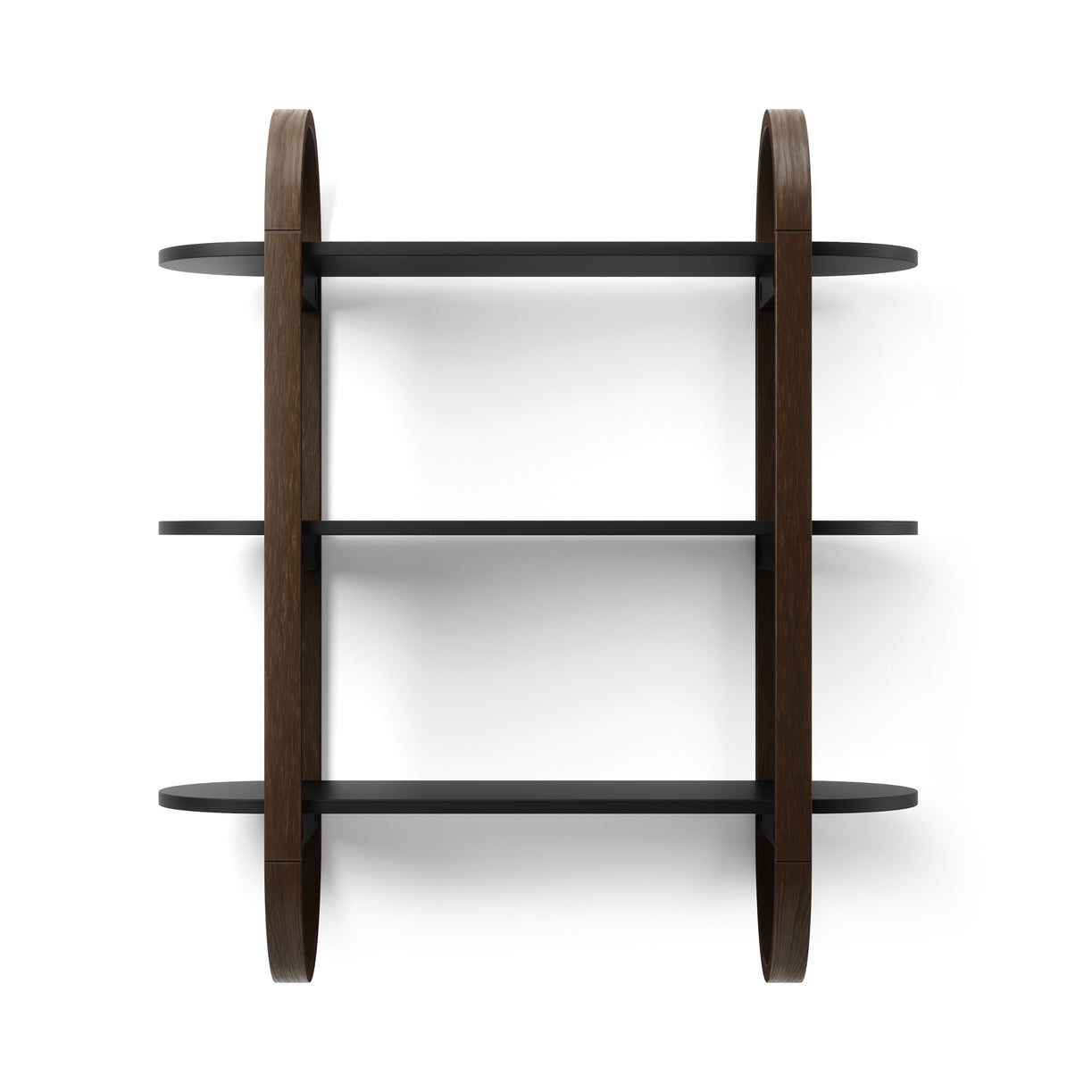 Bellwood Wall Shelf - Black/Walnut