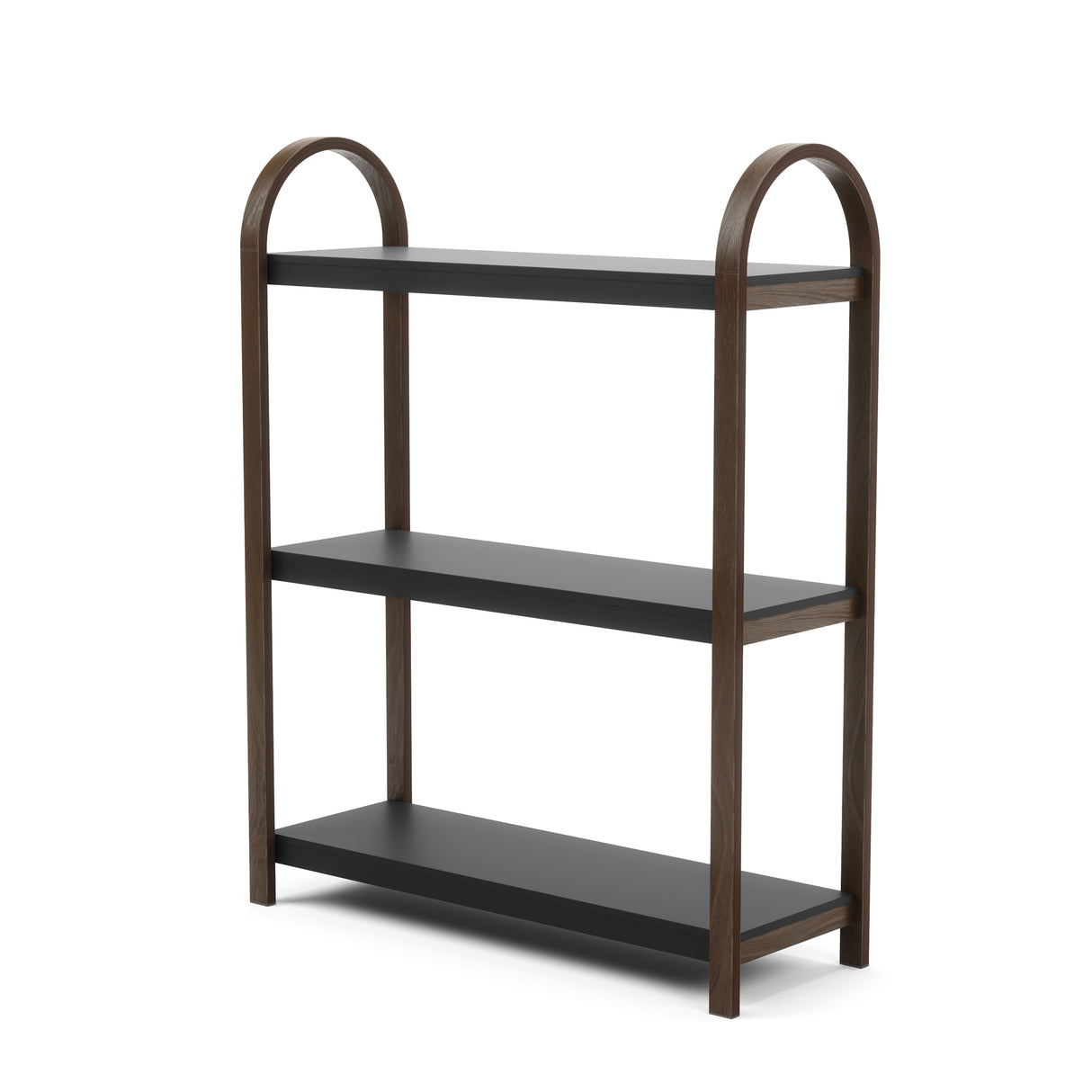 Bellwood Freestanding Shelf 3 Tier - Black/Walnut