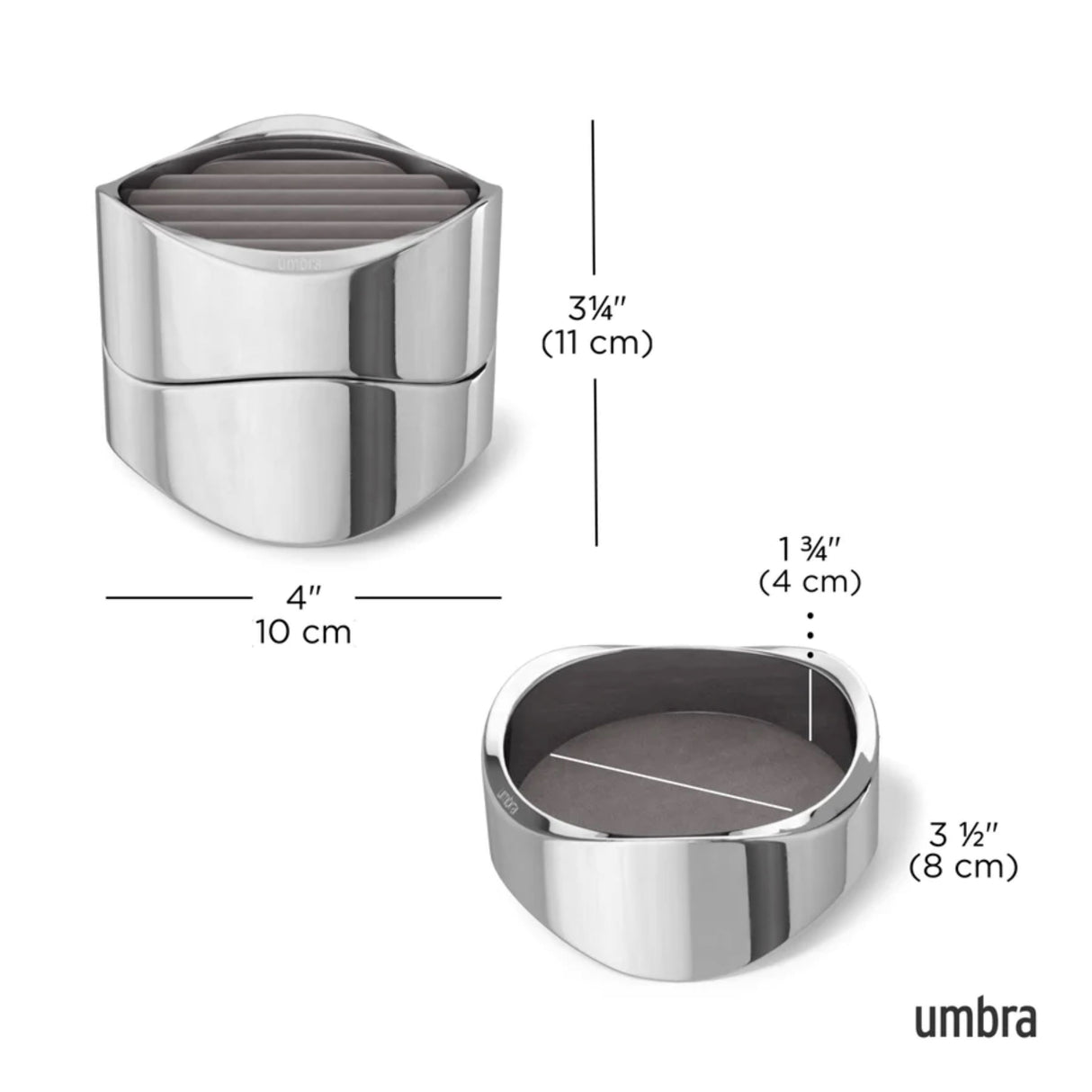 Wavy Jewellery Organiser - Chrome