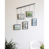 Exhibit Wall Picture Frame Display, Set of 5 - Black