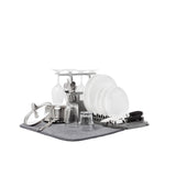 UDry Dish Rack with Dry Mat - Charcoal