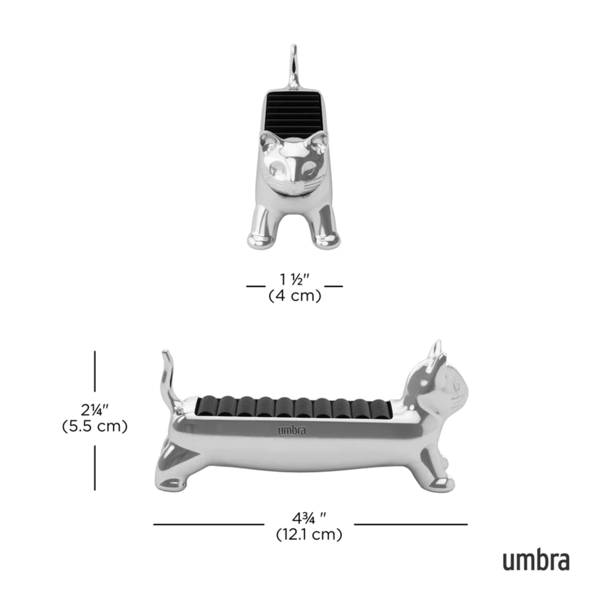Ali Cat Ring Holder - Chrome