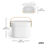Bellwood Compost Bin - White/ Natural