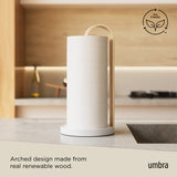 Bellwood Paper Towel Holder - White/Natural