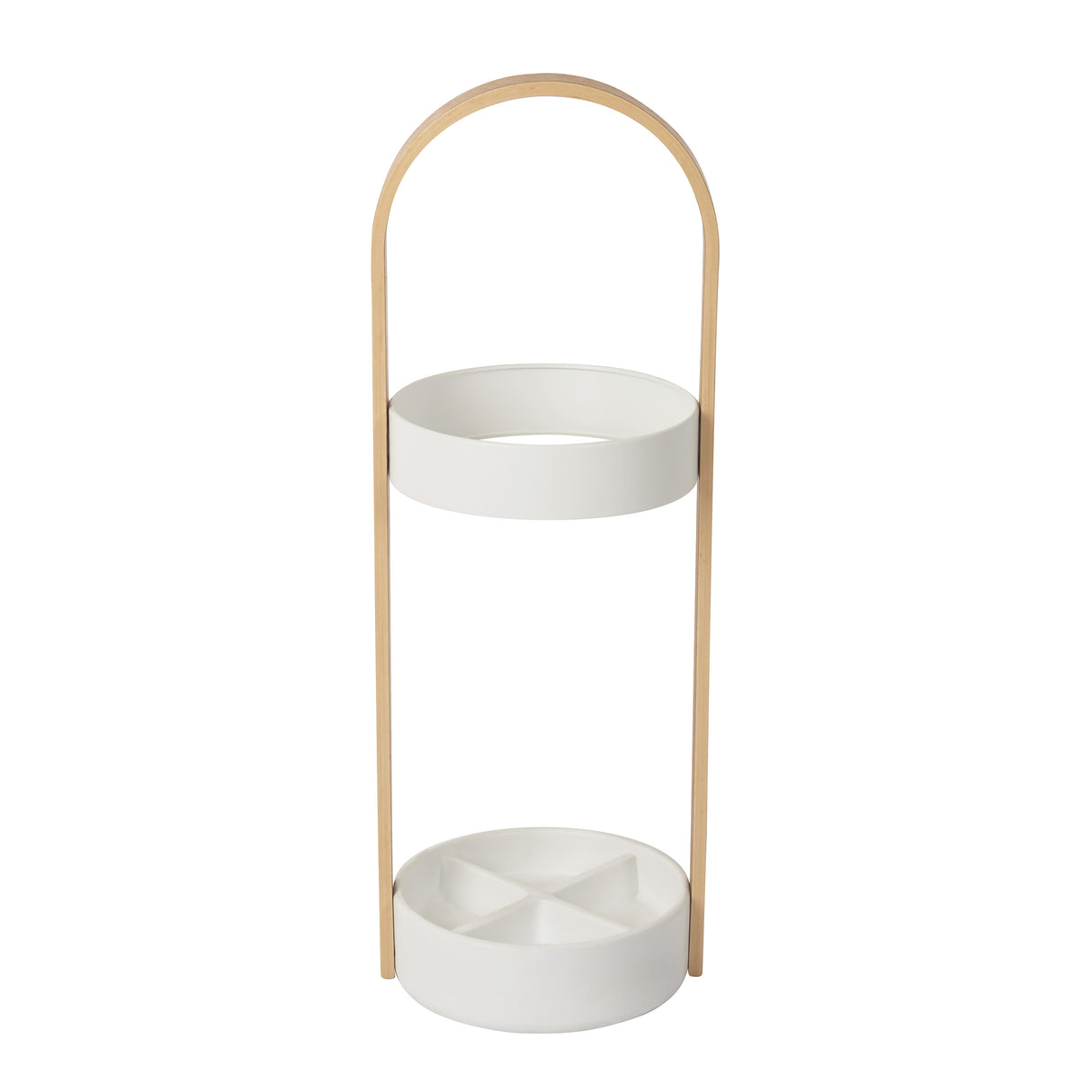 Bellwood Umbrella Stand - White/Natural