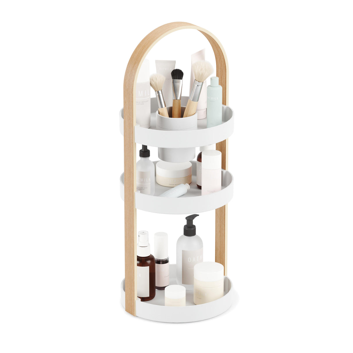 Bellwood Cosmetic Organiser - White & Natural