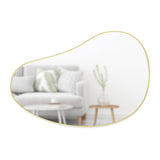 Hubba Pebble Wall Mirror - Brass