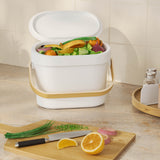 Bellwood Compost Bin - White/ Natural