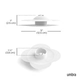 Bloom Drain Stop/Hair Catcher - White
