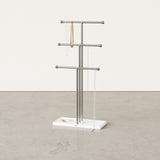 Trigem Jewellery Stand - White/Nickel