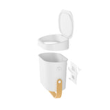 Bellwood Compost Bin - White/ Natural