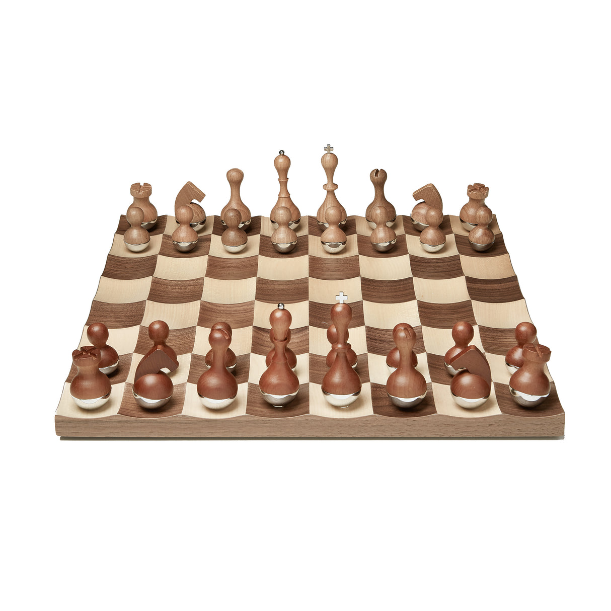 Wobble Chess Set - Walnut